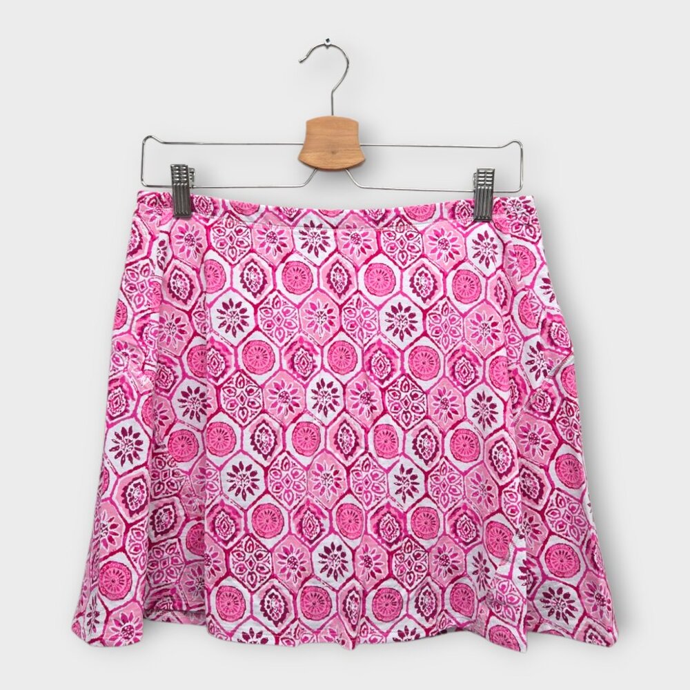 NWOT IBKUL Golf Women's Skort Print (Pink/White) - Small